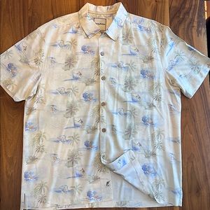 Tommy Bahama 100% Silk Shirt XL